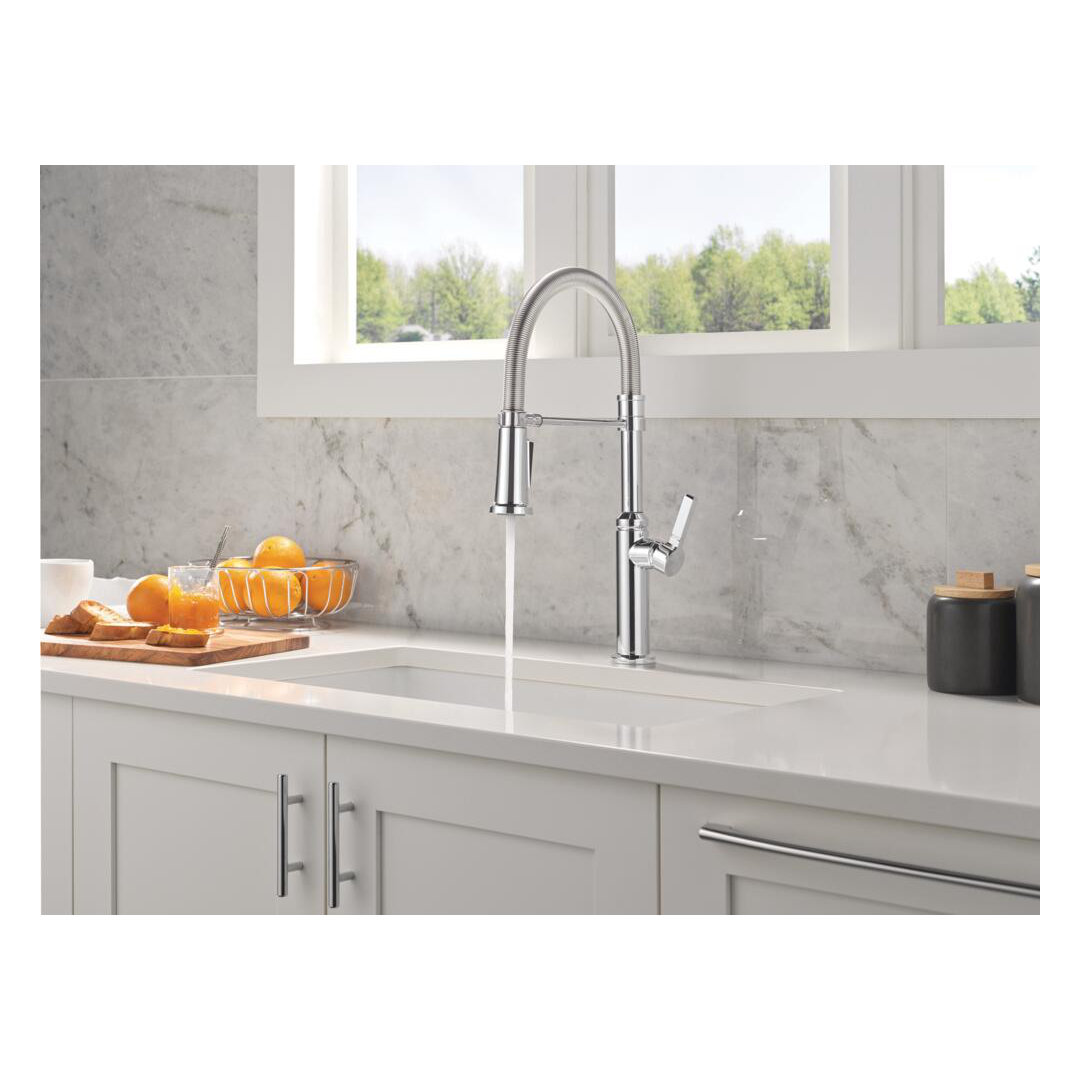 Rhett Pro Commercial Kitchen Faucet, Pull Down Sprayer Kitchen Sink Faucet
